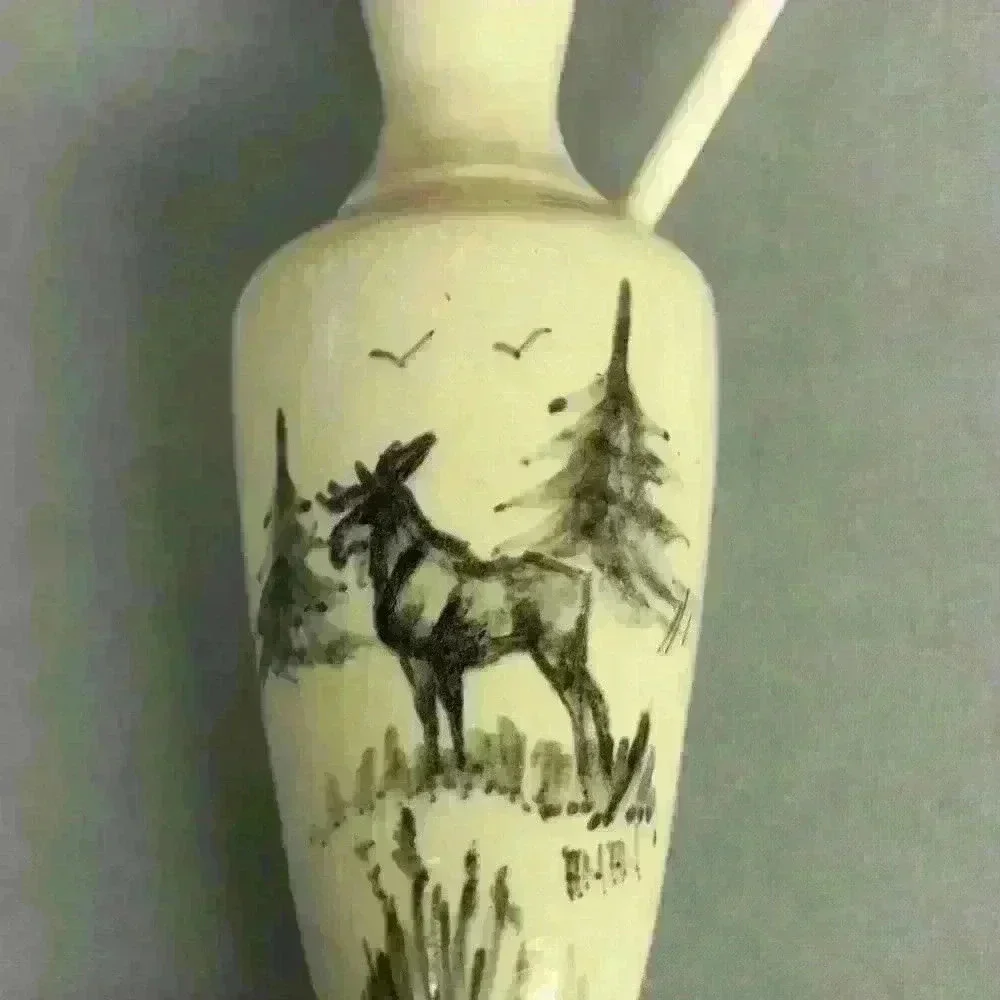 Bering Sea Vintage Originals Pitcher or Vase #1404 hand painted made in Alaska